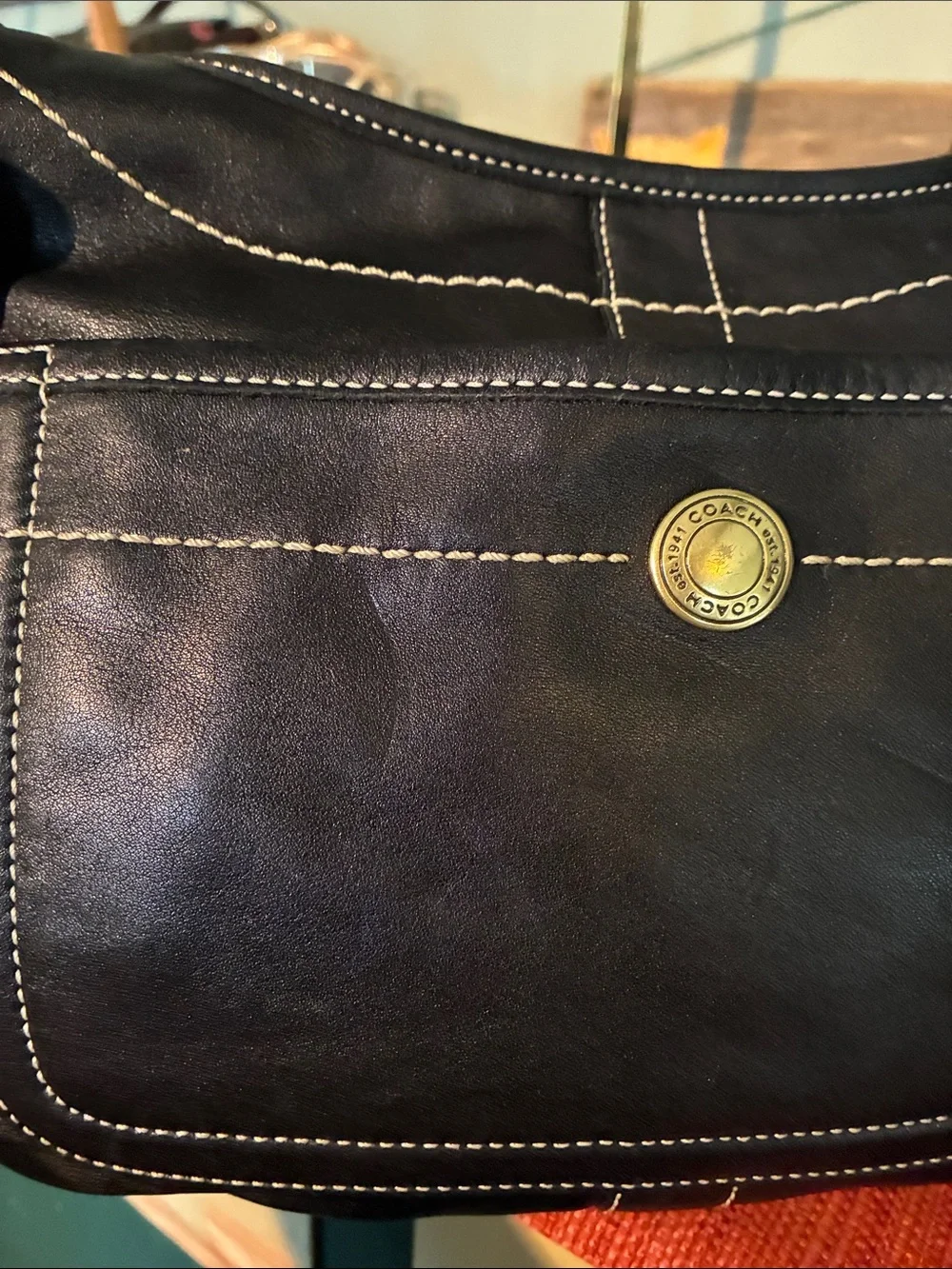 Coach Ergo HOBO Black Leather shoulder bag - Vintage 2006